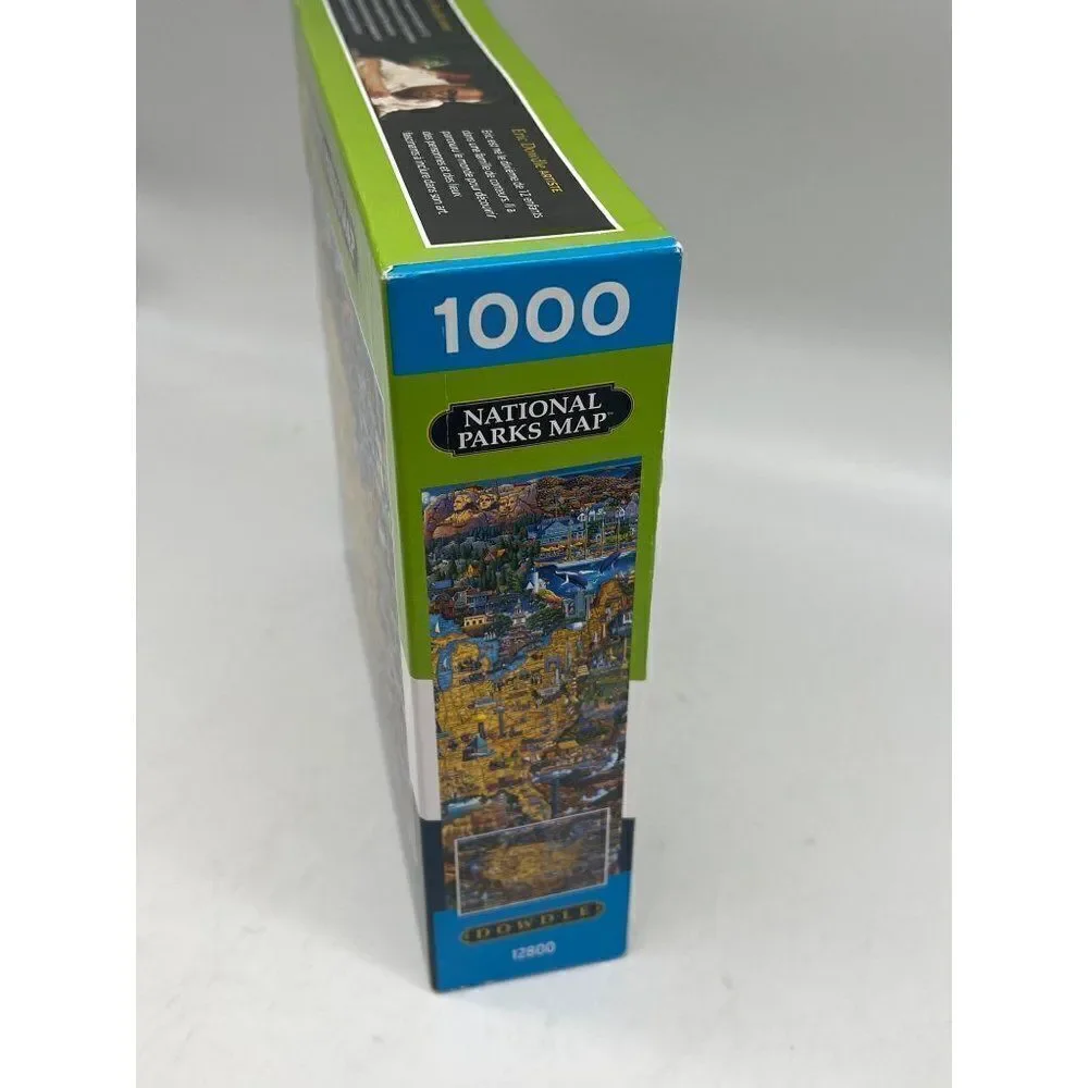 Eric Dowdle National Parks Map 1000 Piece Jigsaw Puzzle